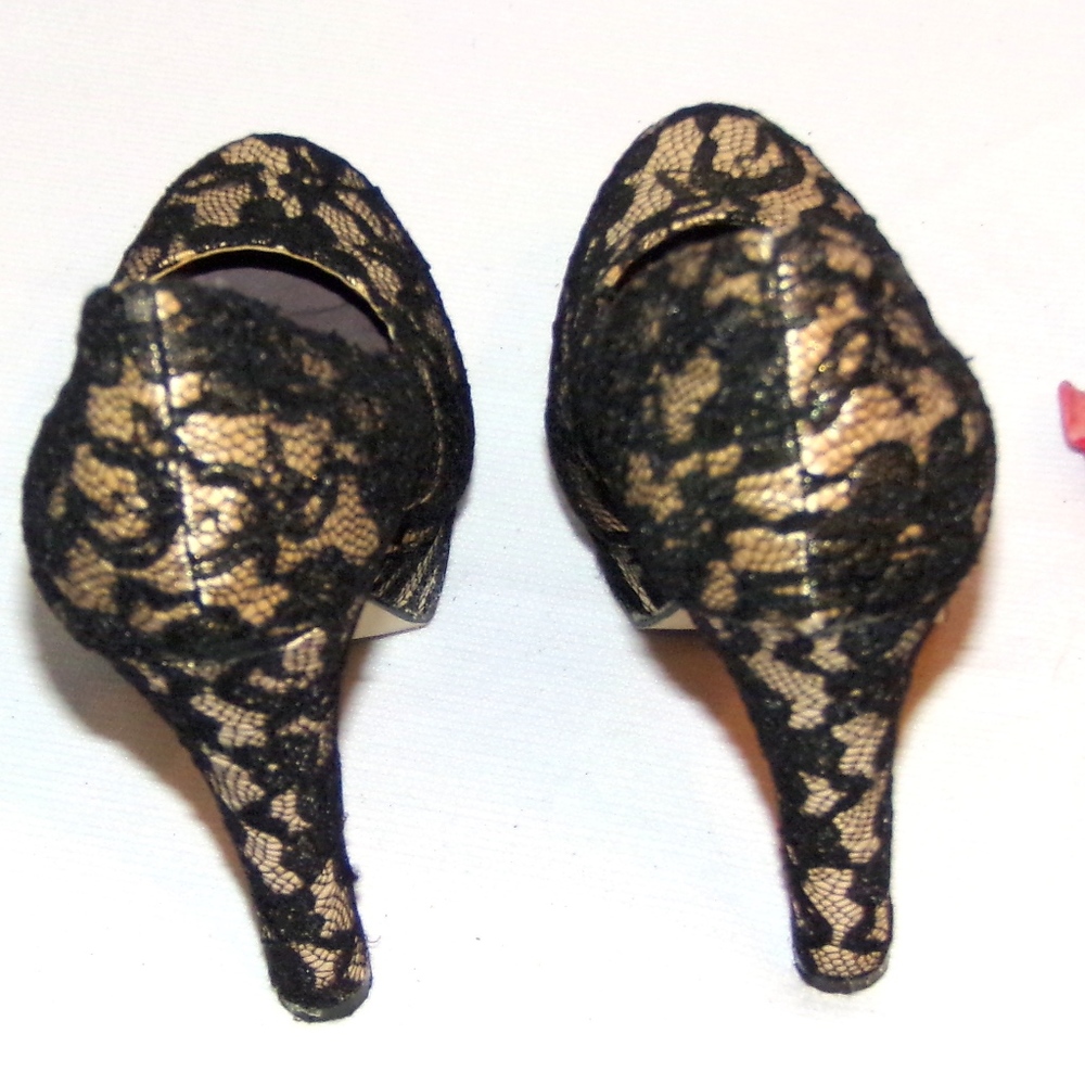 Madden Girl Lace Platform Heels Mellony Pumps 6.5M Cute Heels - Picture 4 of 6